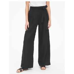 GAP Pants - NWT Gap Linen High Rise Wide Leg Pants 6 Black c39 GAP Pants - NWT Gap Linen High Rise Wide Leg Pants 6 Black c39
